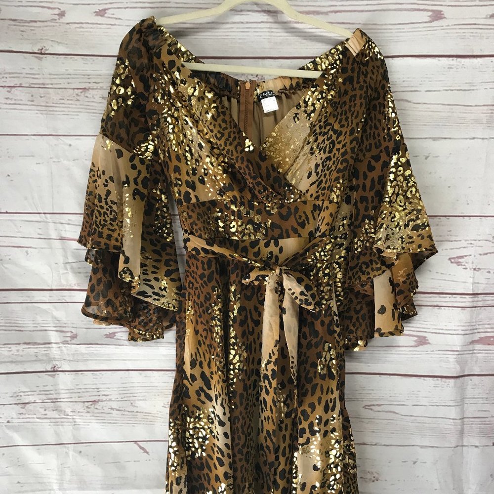 Venus leopard print dress